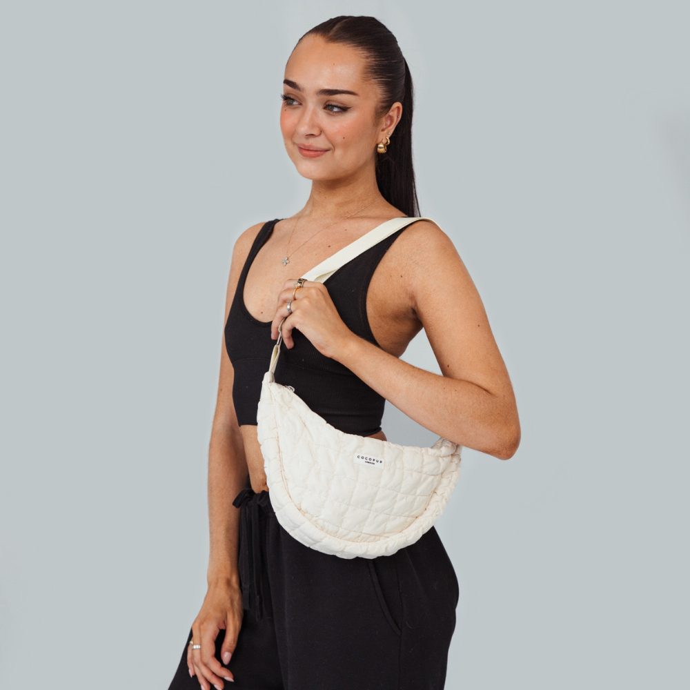 Çapraz Askılı Hilal Şekilli Köpek Gezdirme Çantası Seti - Bulut