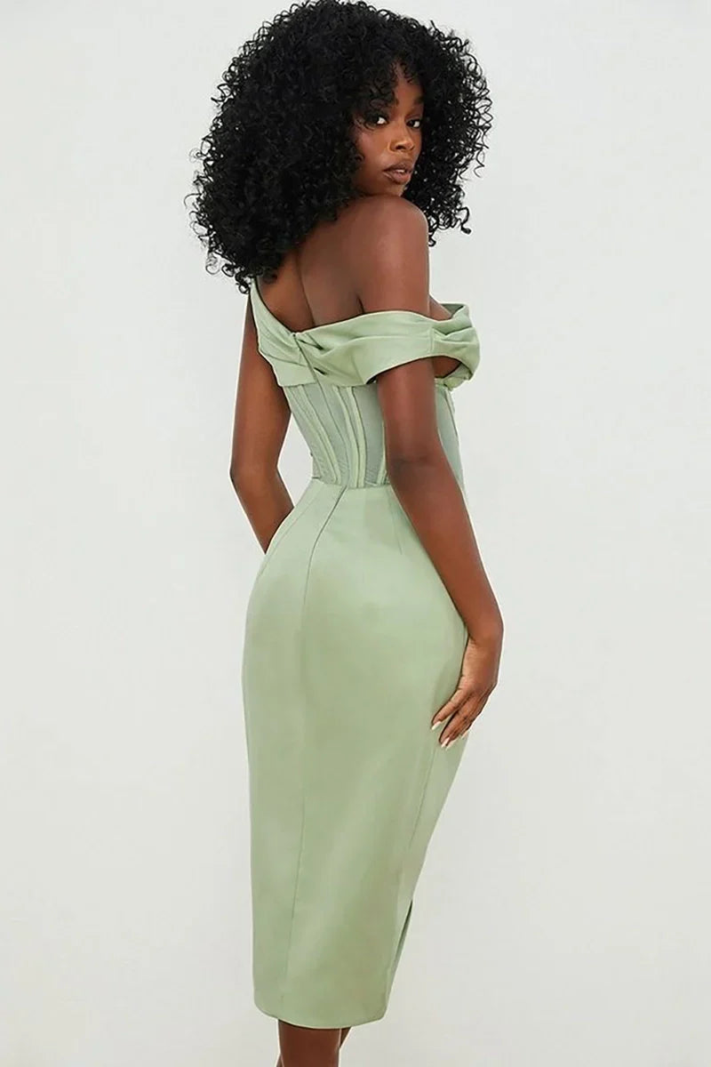 Apple Green Vintage Style Swimsuit Set