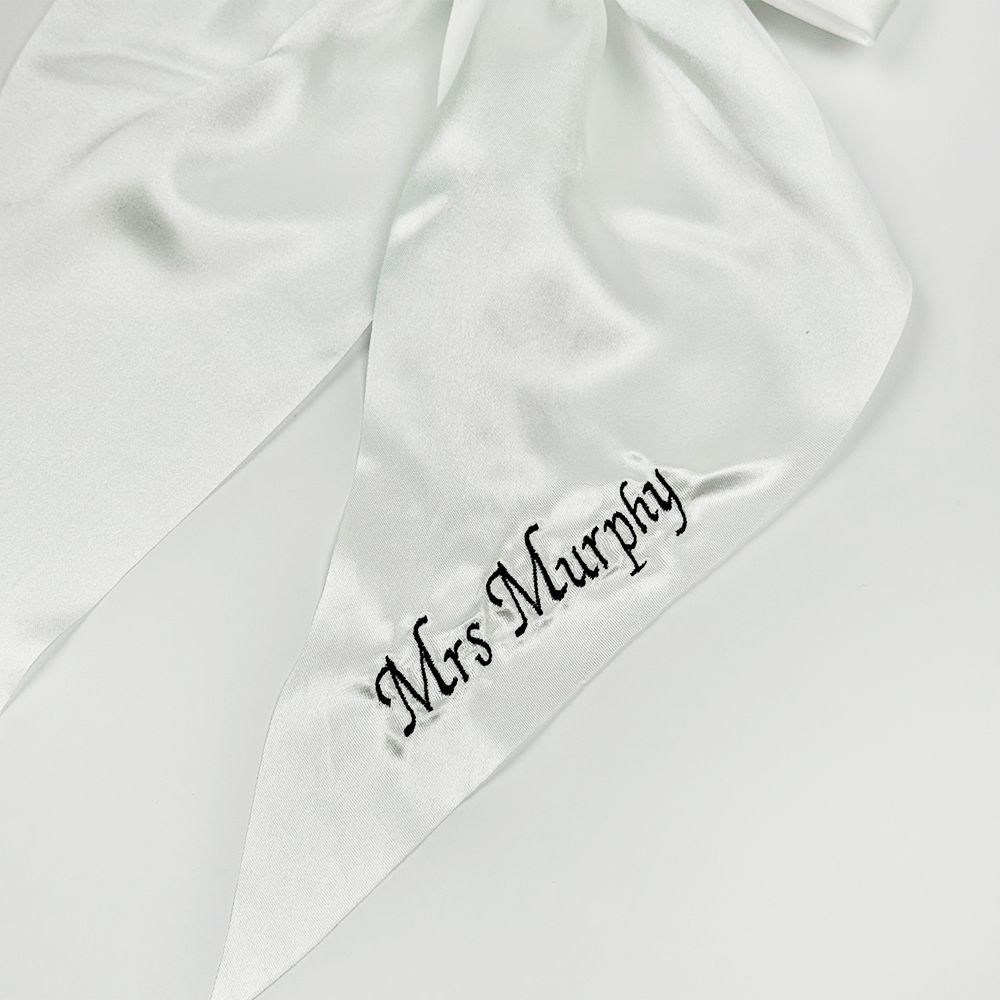 Büyük Fiyonklu Saç Tokası - Beyaz