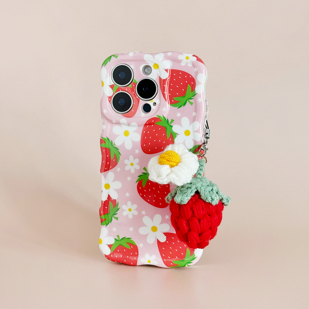 Phone Charm - Red Strawberry