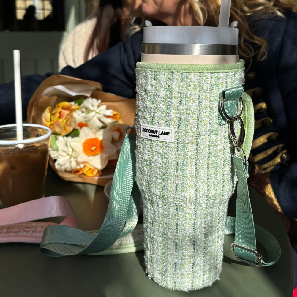 Tumbler Carry Case - Matcha Textured Tweed