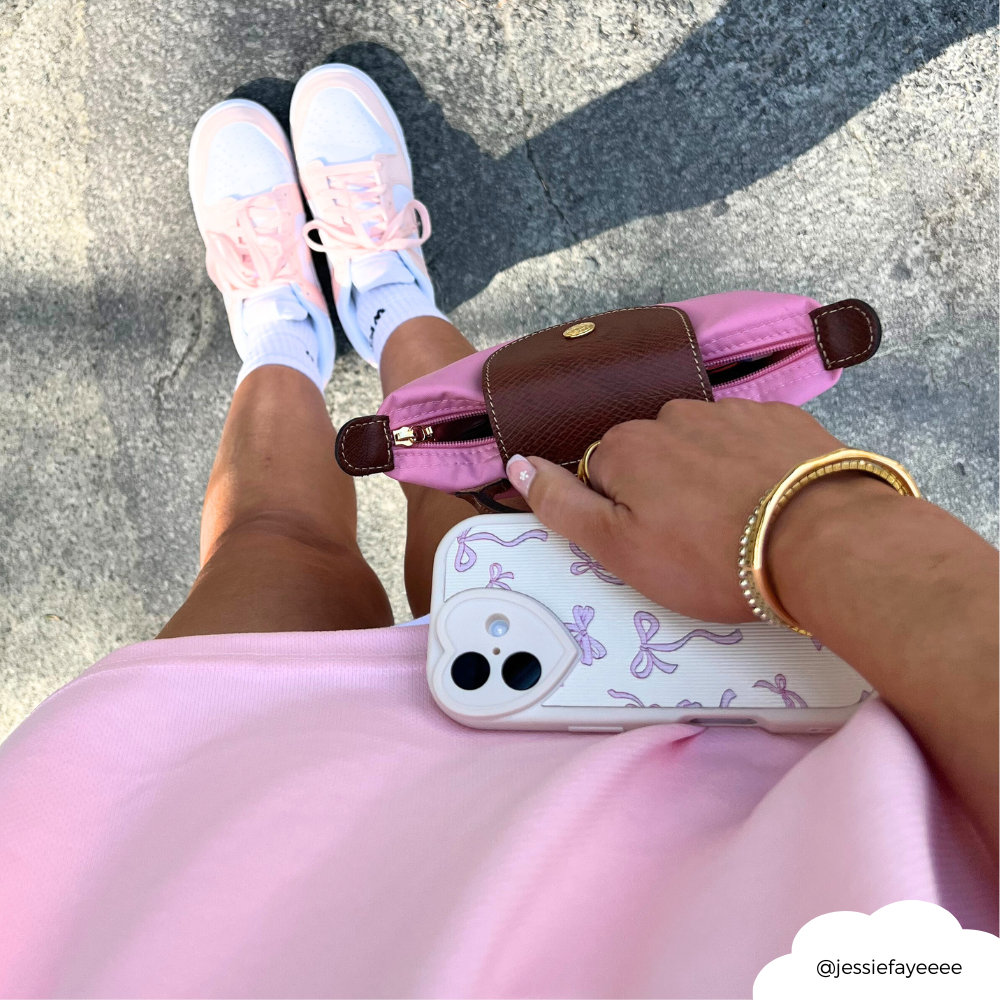 Bowtifully Ribbed Heart Camera Phone Case