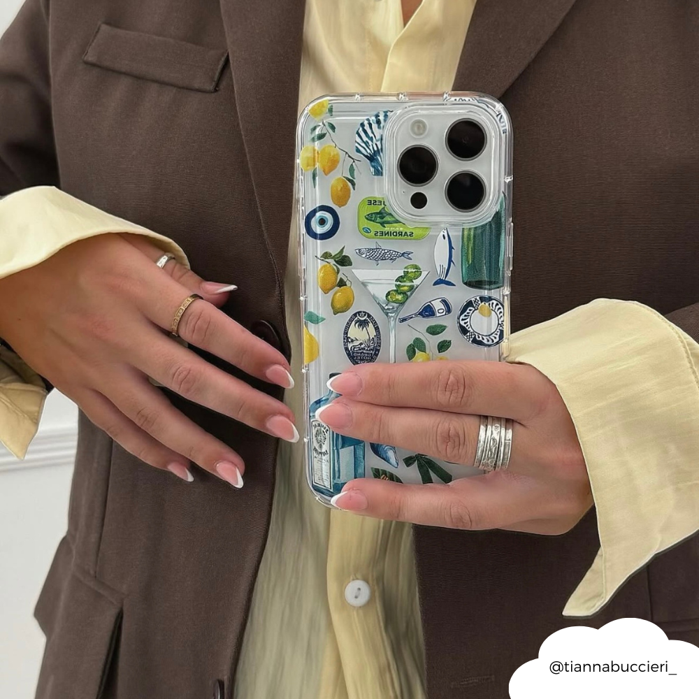 Şeffaf Telefon Kılıfı - Martini Sahili