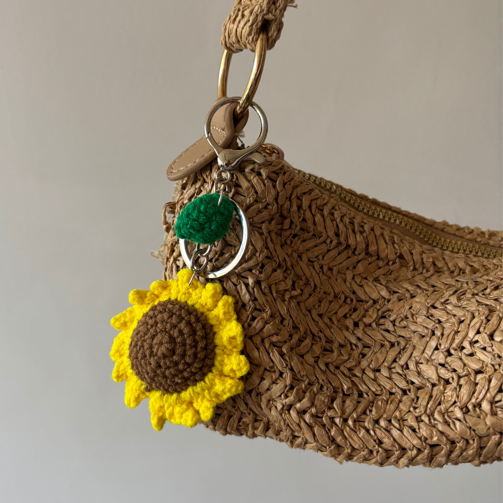 Sunflower Bag Charm