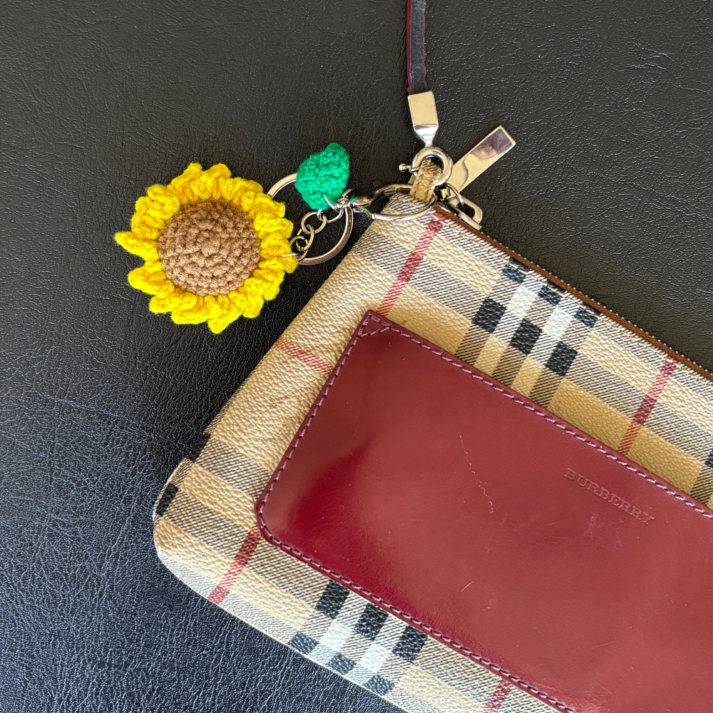 Sunflower Bag Charm