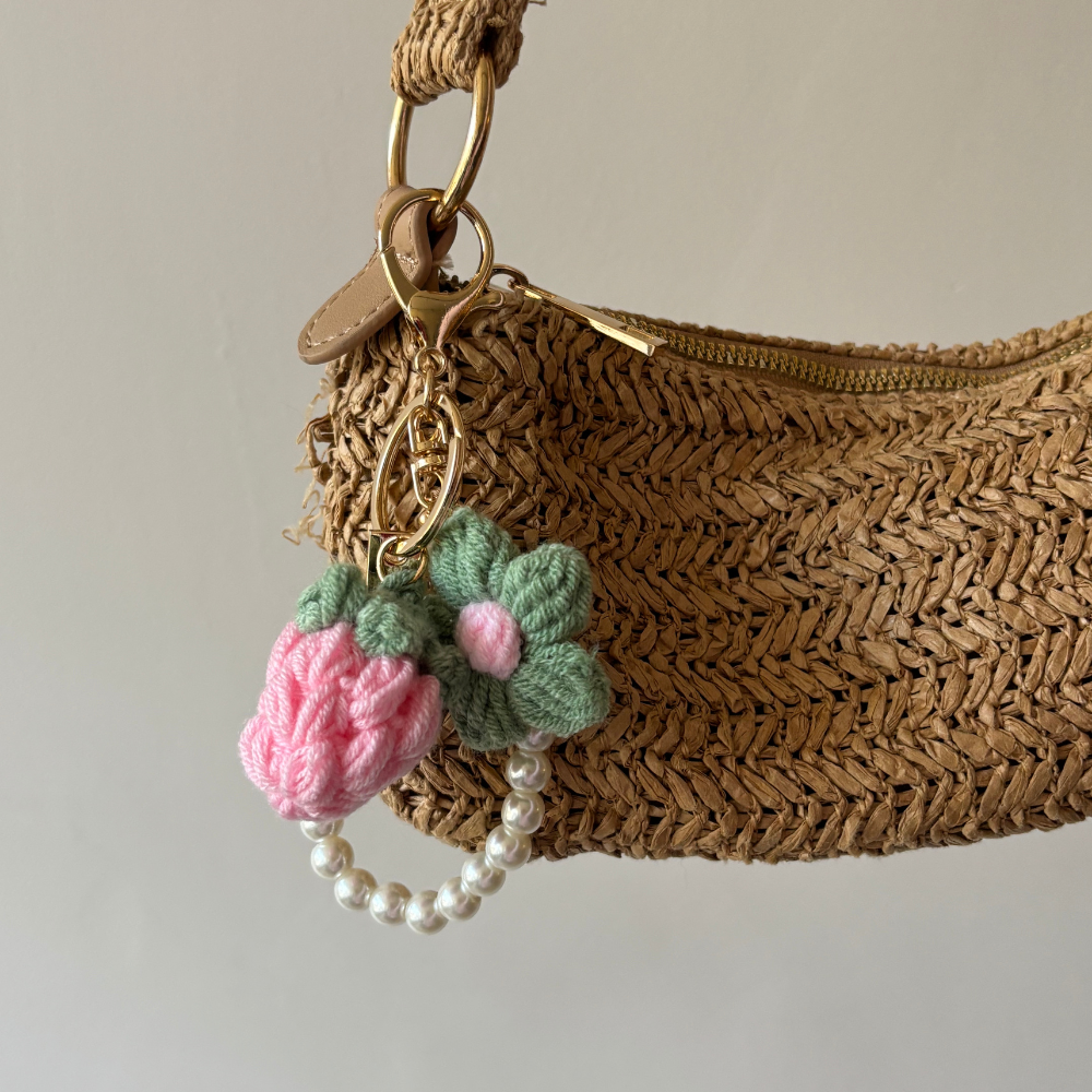 Çiçek Gücü Çanta Süsü