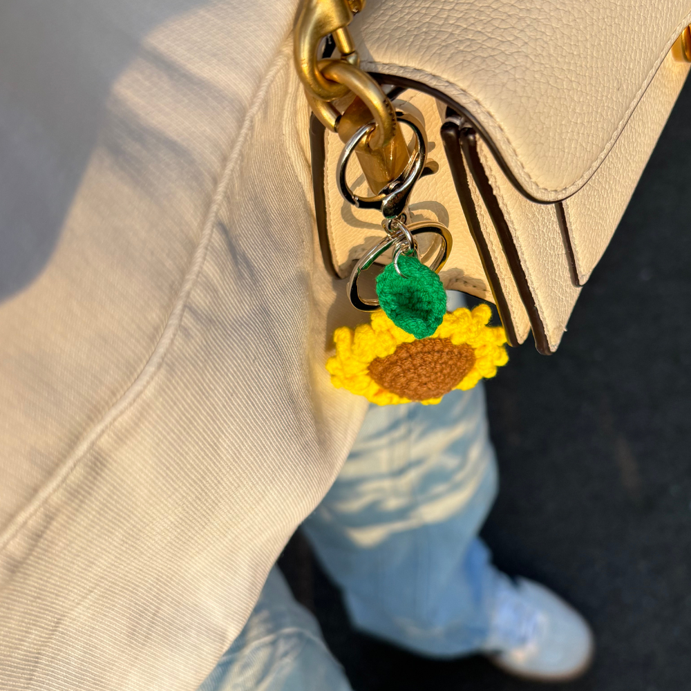 Sunflower Bag Charm