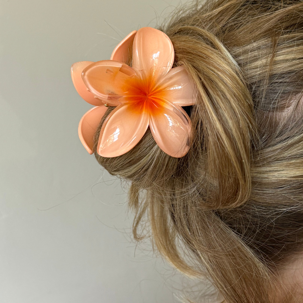 Tropical Flower Claw Clip - Hibiscus