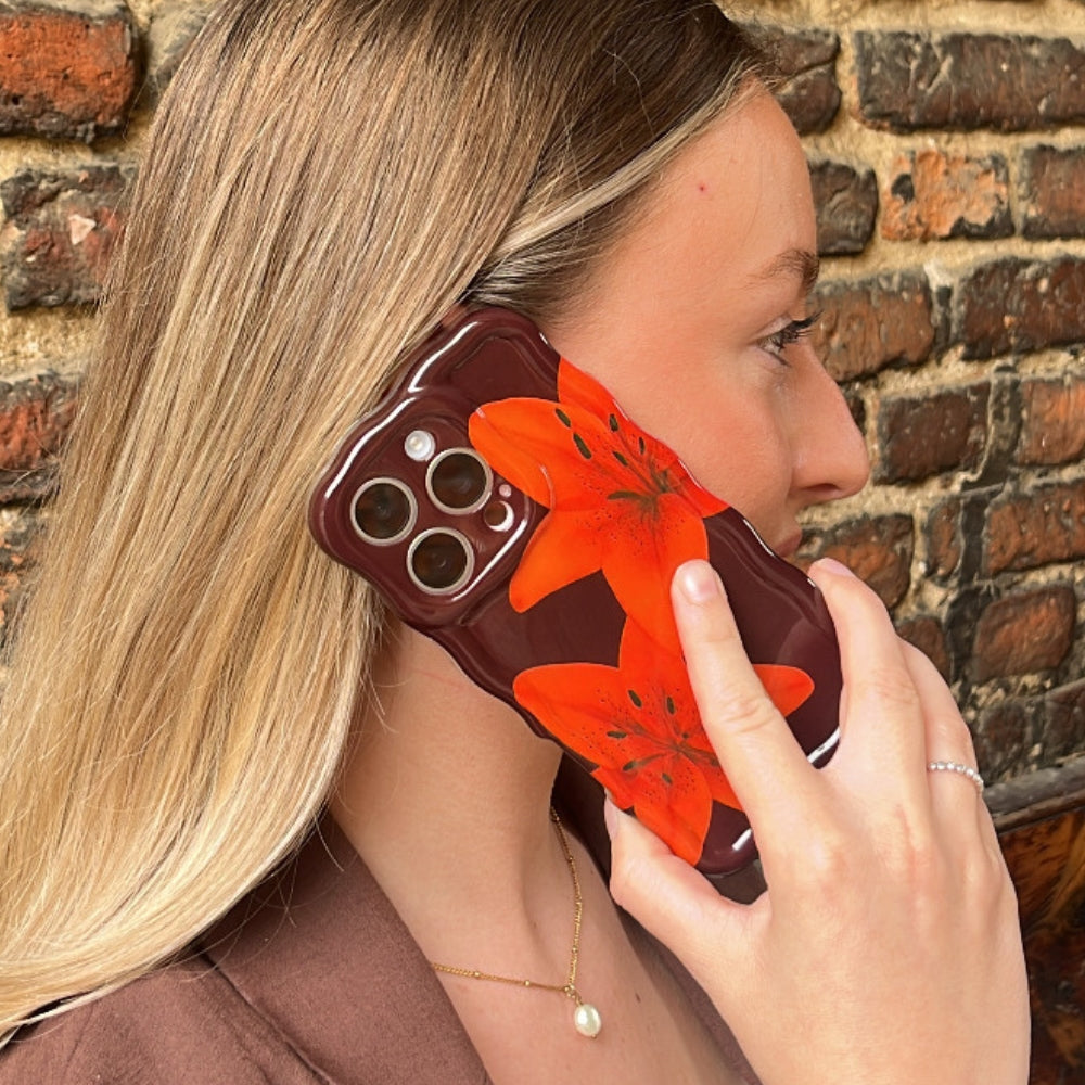 Wavy Phone Case - Cinnamon Lily
