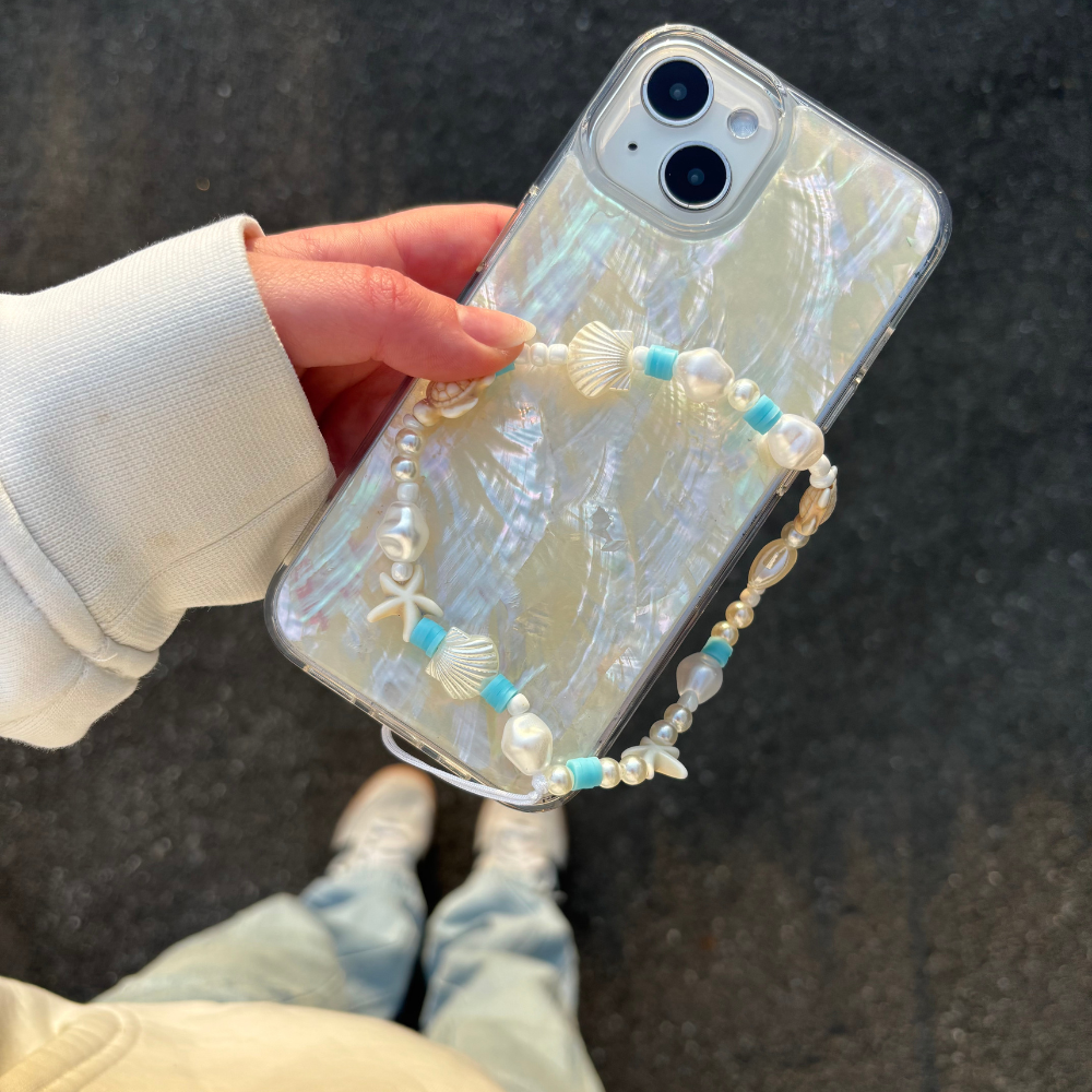 Boncuklu Telefon Askısı - Deniz Altı Dünyası