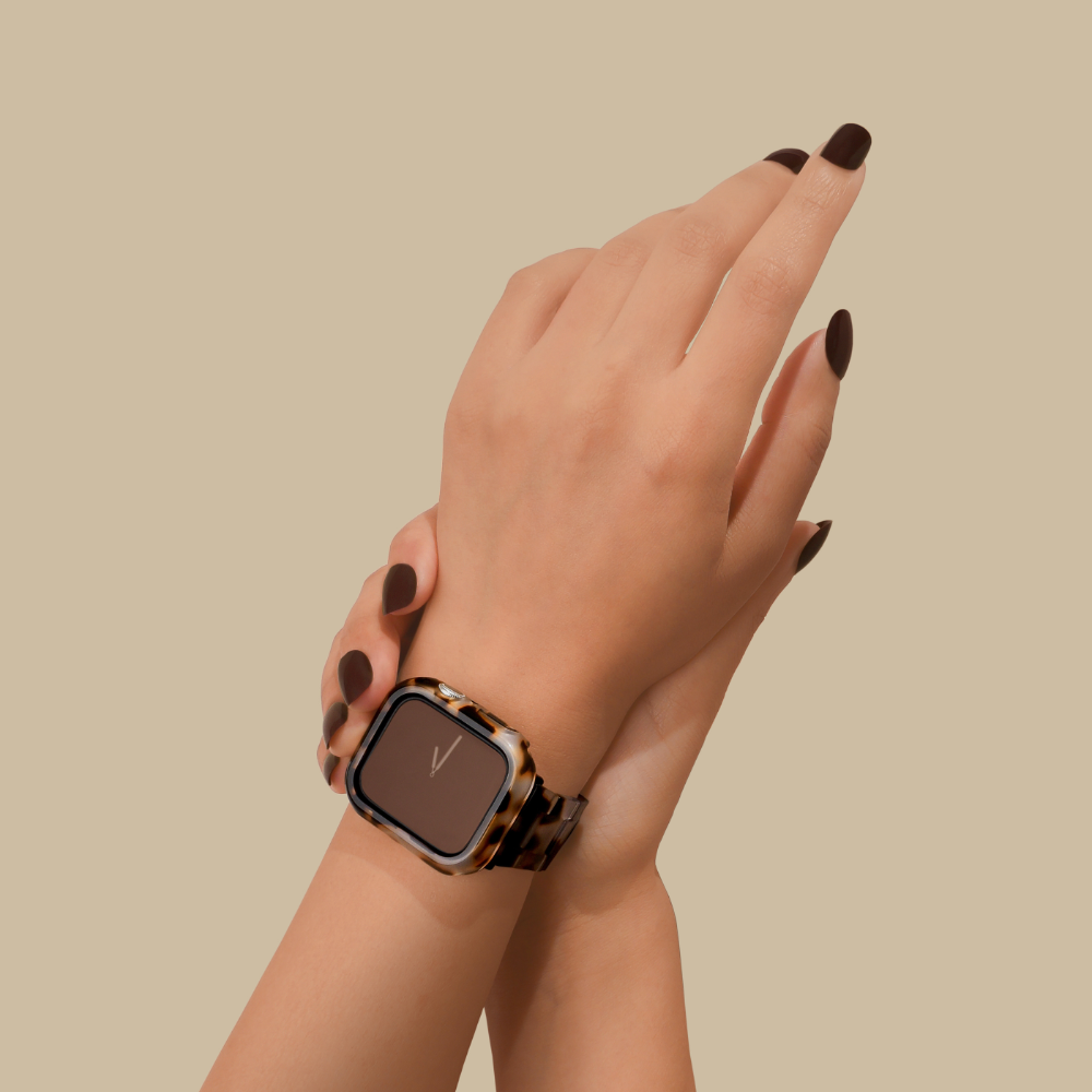 Apple Watch Kılıfı - Fildişi Kaplumbağa Desenli