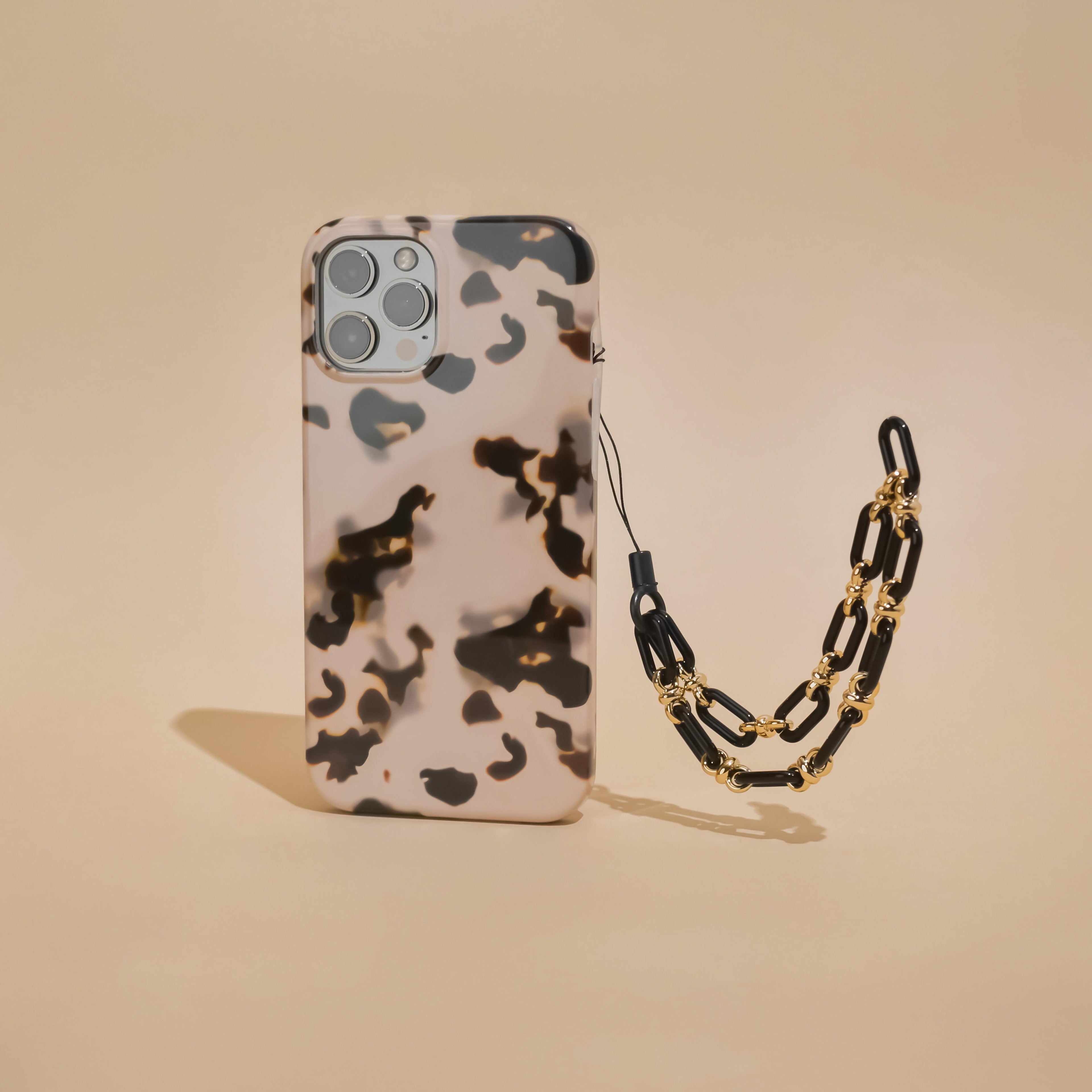 Black Link Phone Strap