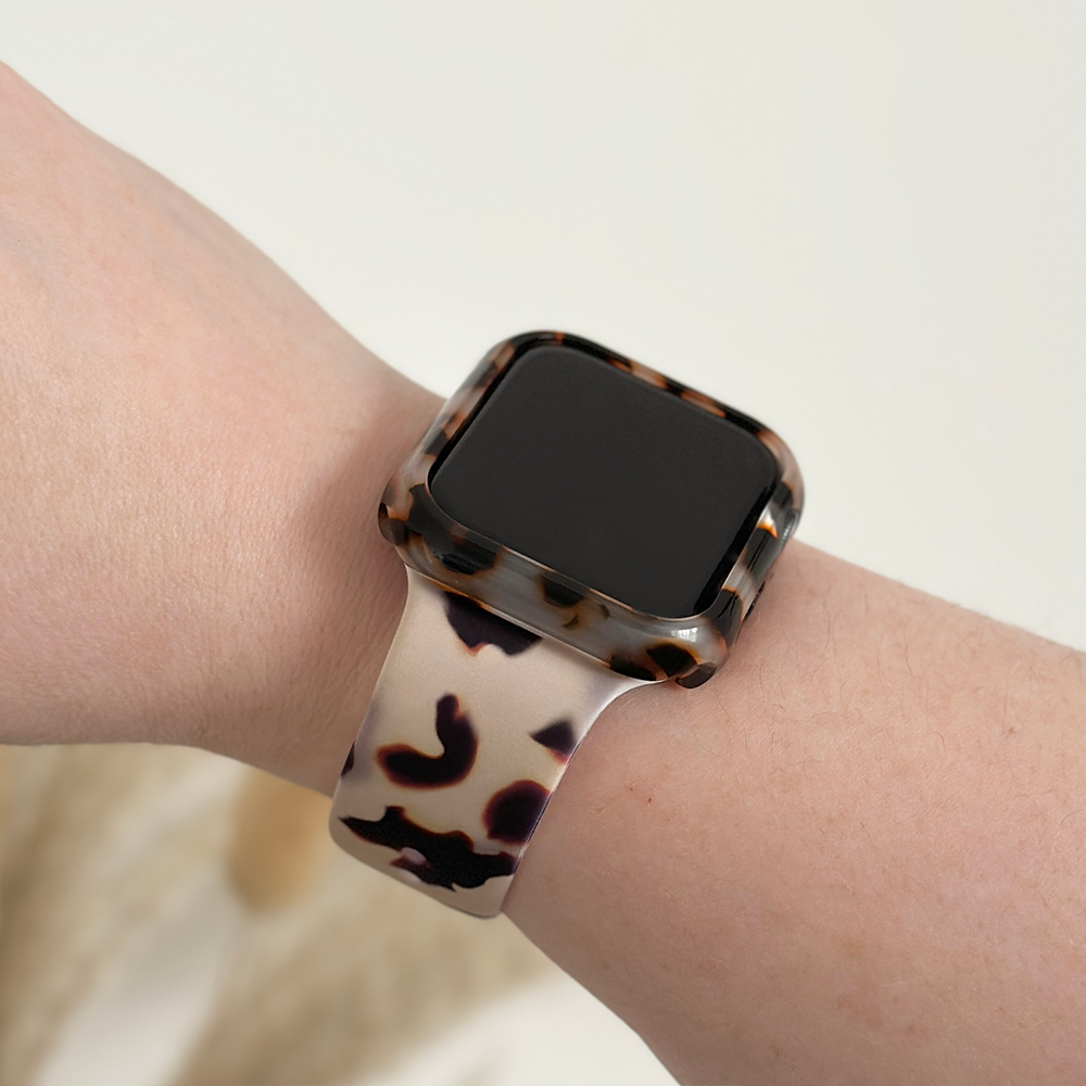 Apple Watch Kılıfı - Fildişi Kaplumbağa Desenli