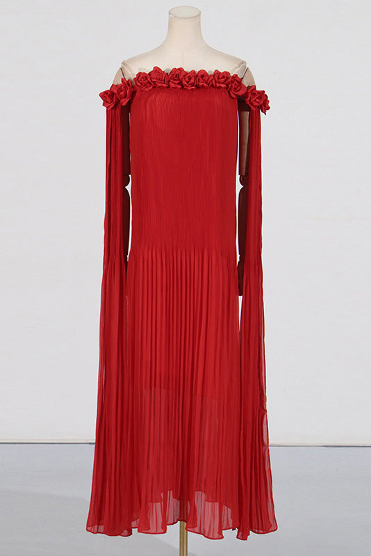 3D Flower Maxi Dress