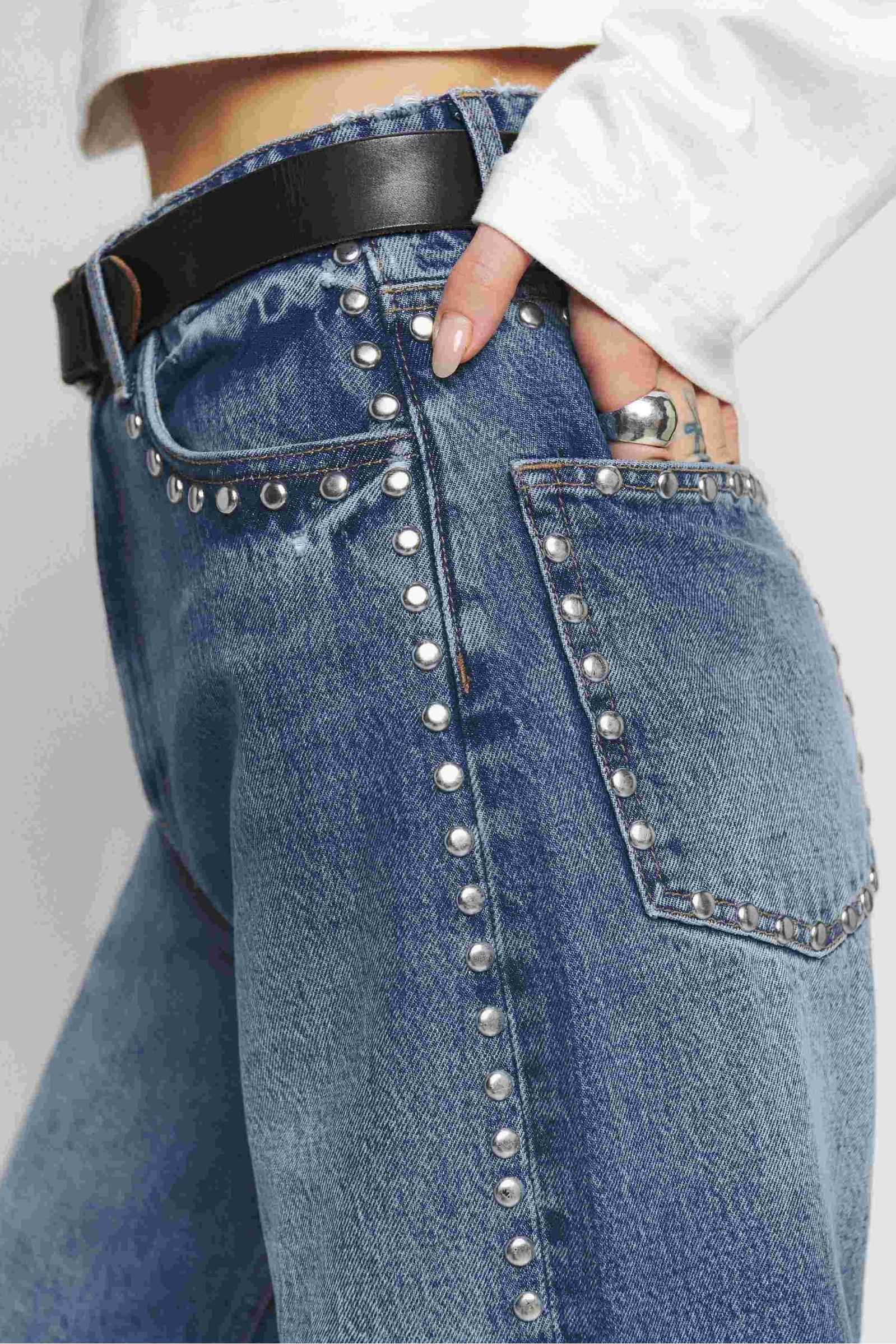 Cary High Rise slouchy Wide Leg Jeans