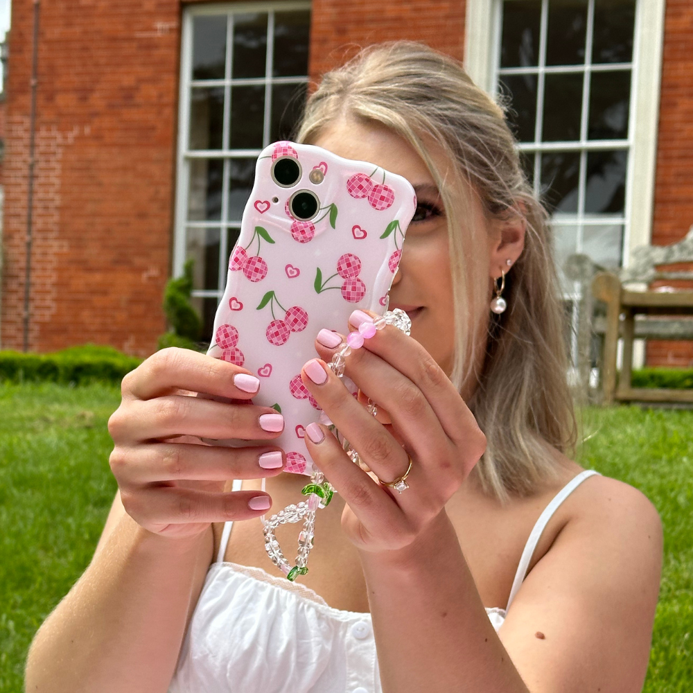 Dalgalı Telefon Kılıfı - Disko Kirazları