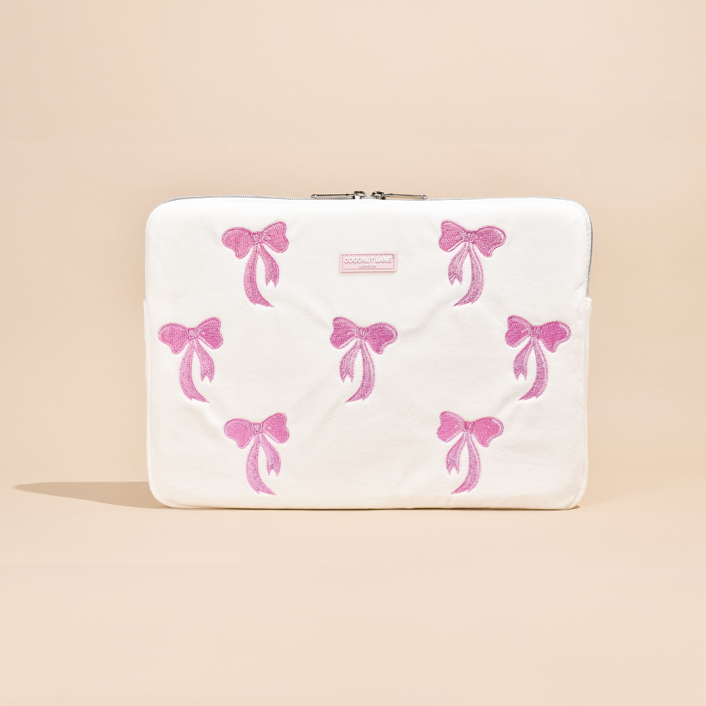 LUXE Pembe Kurdeleli Dizüstü Bilgisayar Kılıfı