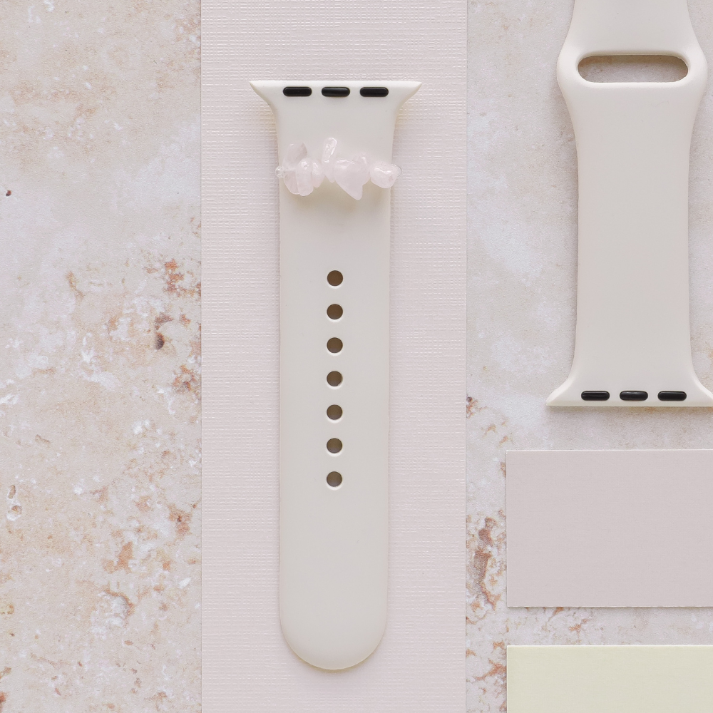 Watch Strap Charm - Pink Crystal