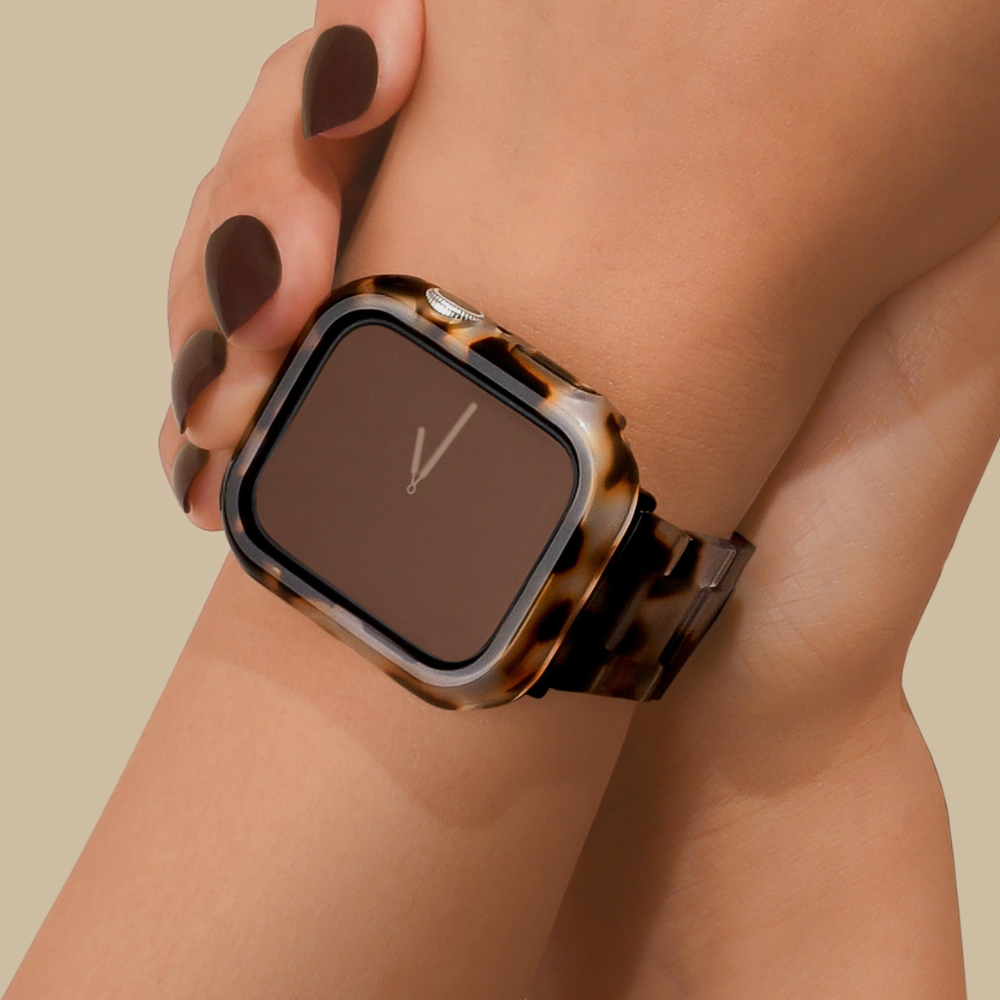 Apple Watch Kılıfı - Fildişi Kaplumbağa Desenli