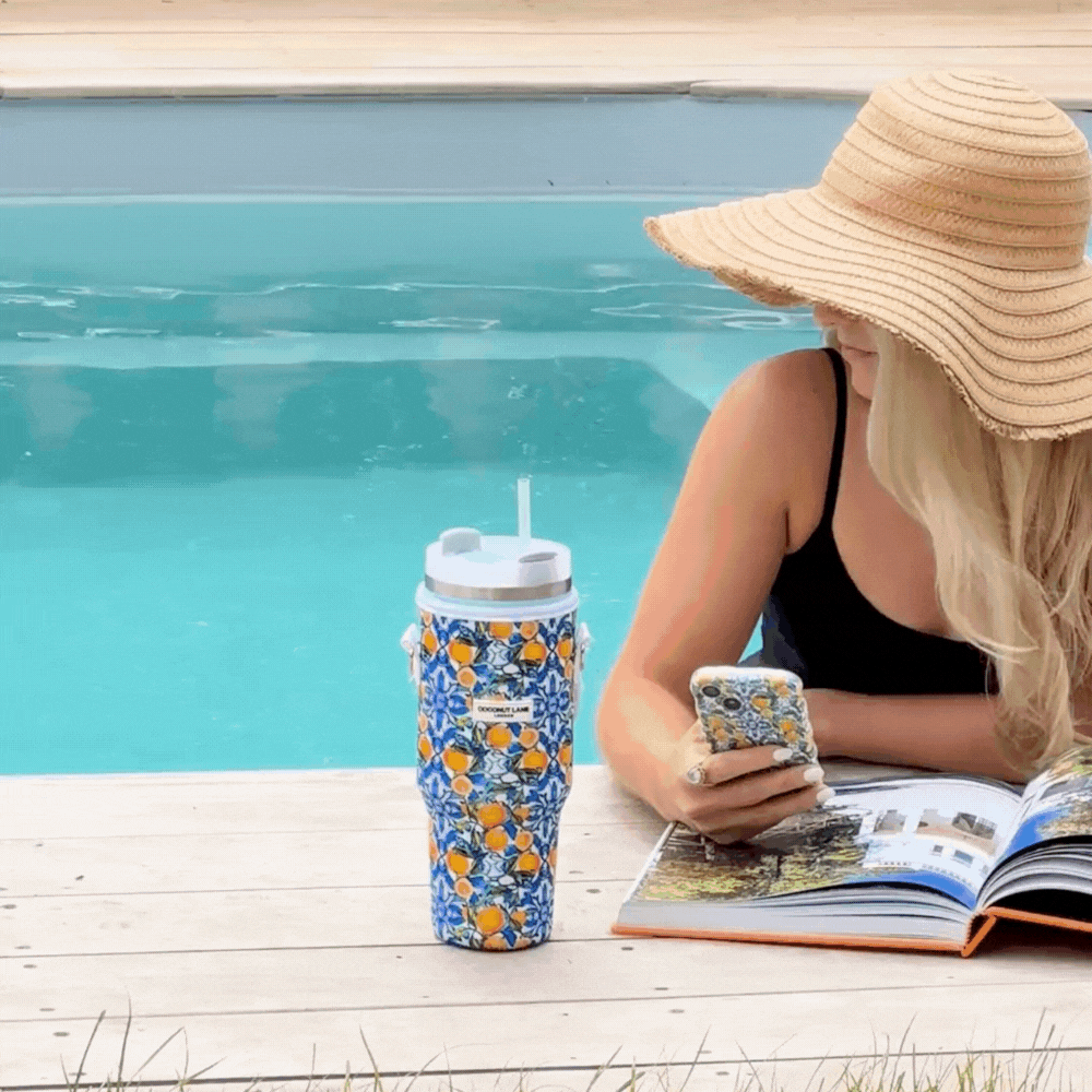 Tumbler Carry Case - Amalfi Lemon