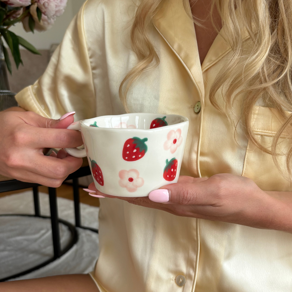 Strawberries & Flowers Mug