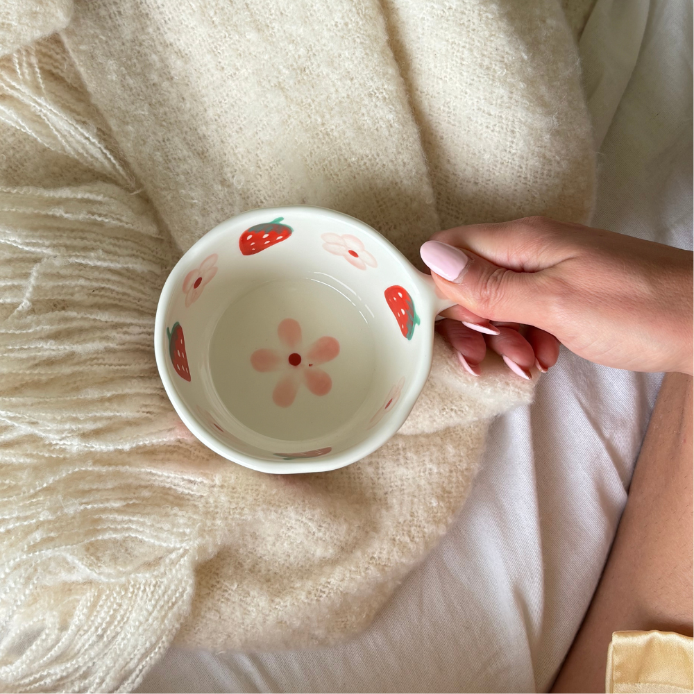 Strawberries & Flowers Mug