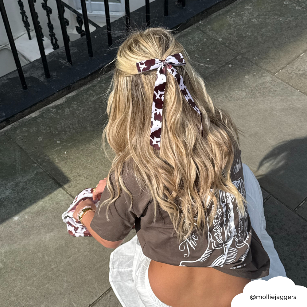 Ribbon Bow Clip - Rodeo Cowgirl