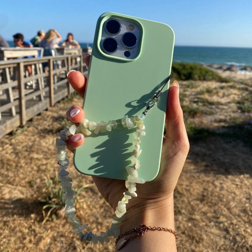 Crystal Phone Strap - Lime