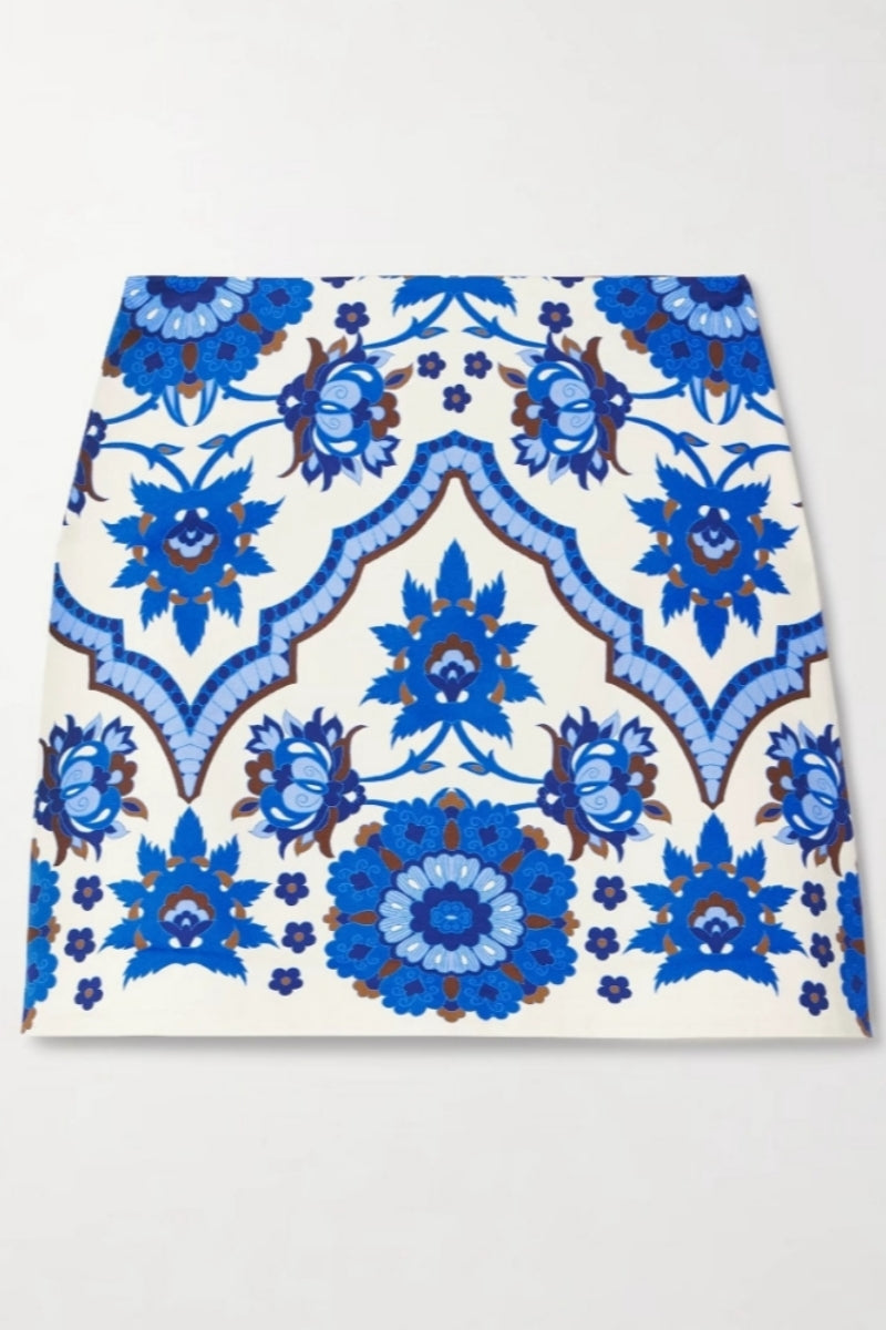 Casual Round Neck Skirt Set