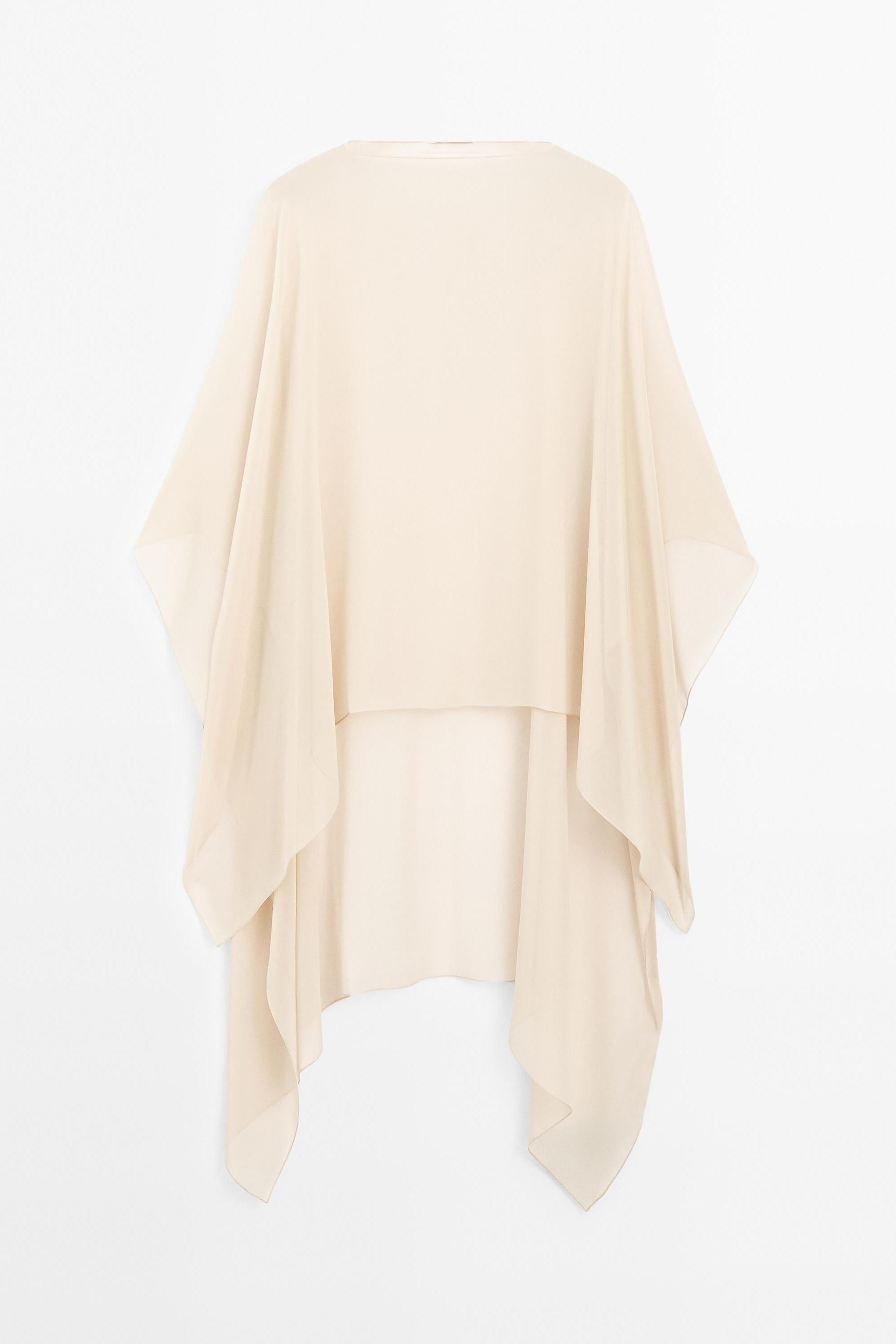 Chiffon Light Fluid Cape Top