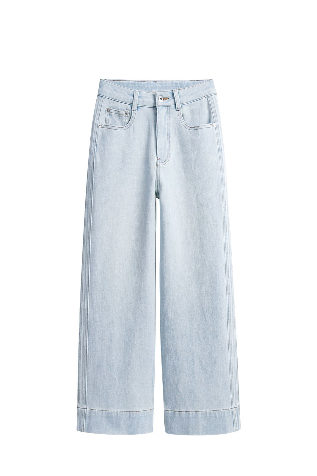 High-Waist Wide-Leg Jeans