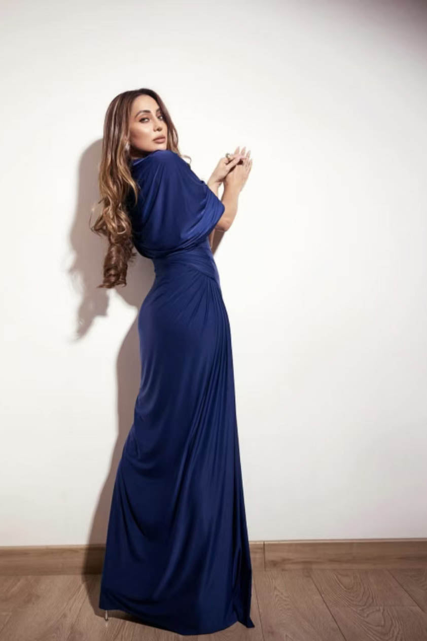 Cloud Drape Ruched Wrap Maxi Dresses