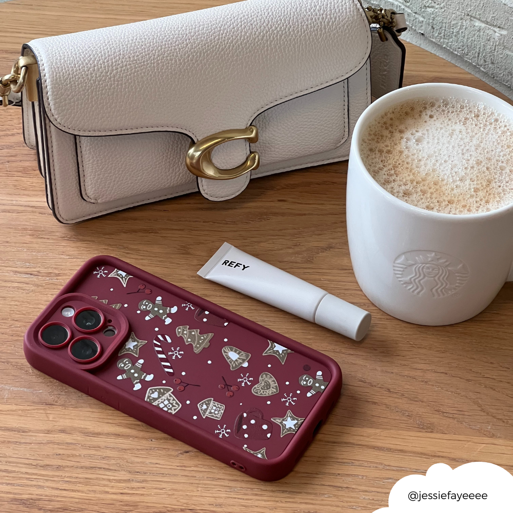 Burgundy Christmas Phone Case