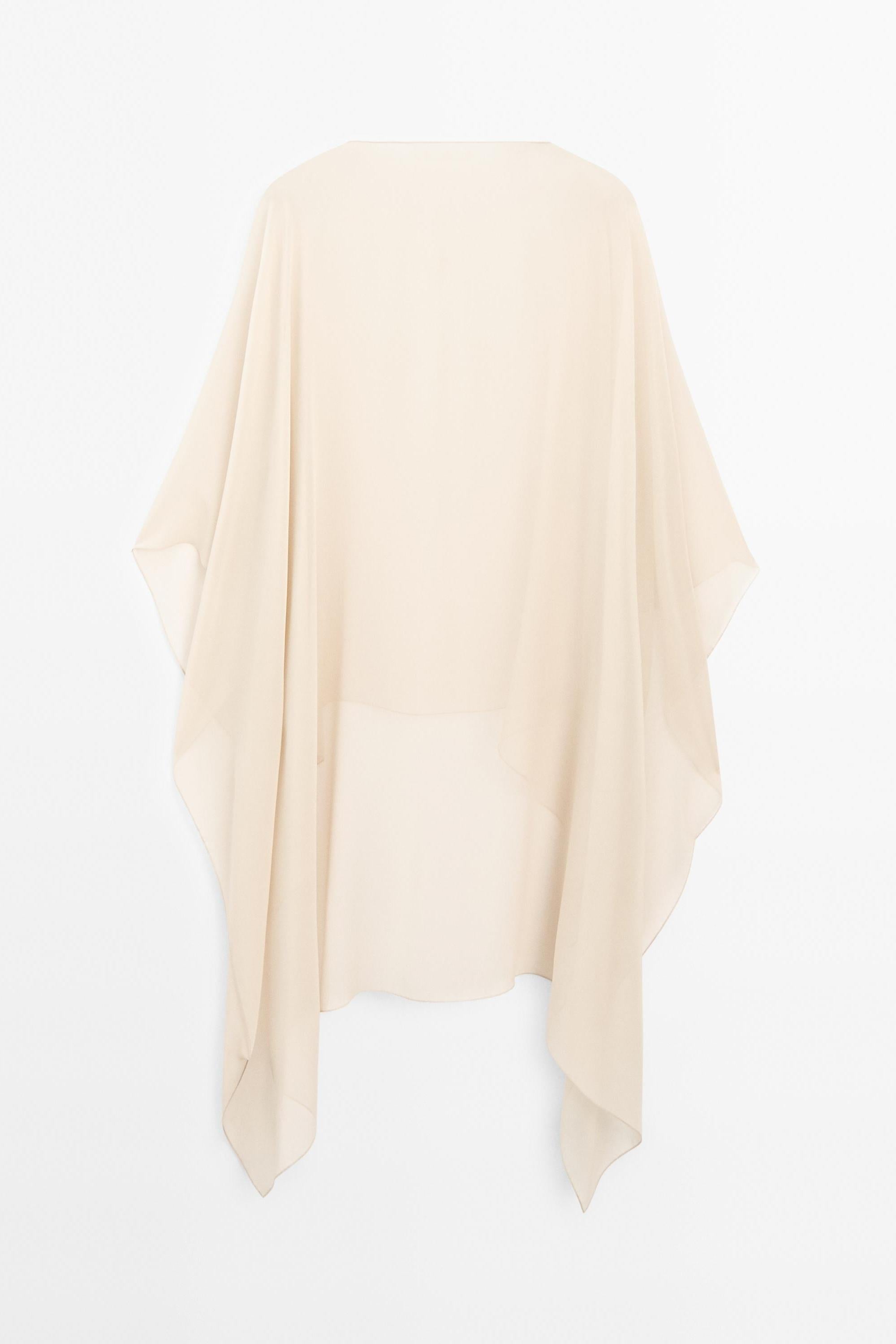 Chiffon Light Fluid Cape Top