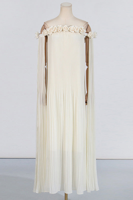 3D Flower Maxi Dress