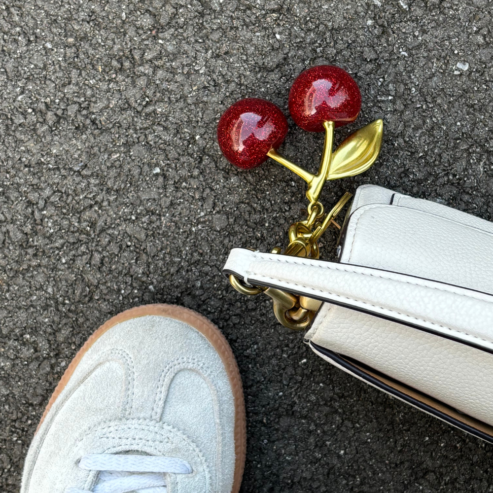 Kiraz Çanta Süsü - Altın