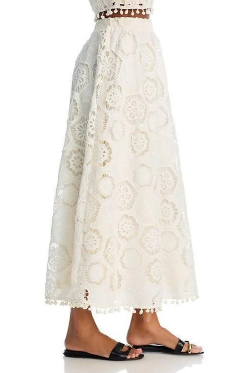 Square Crochet Tank Top & Maxi Skirt