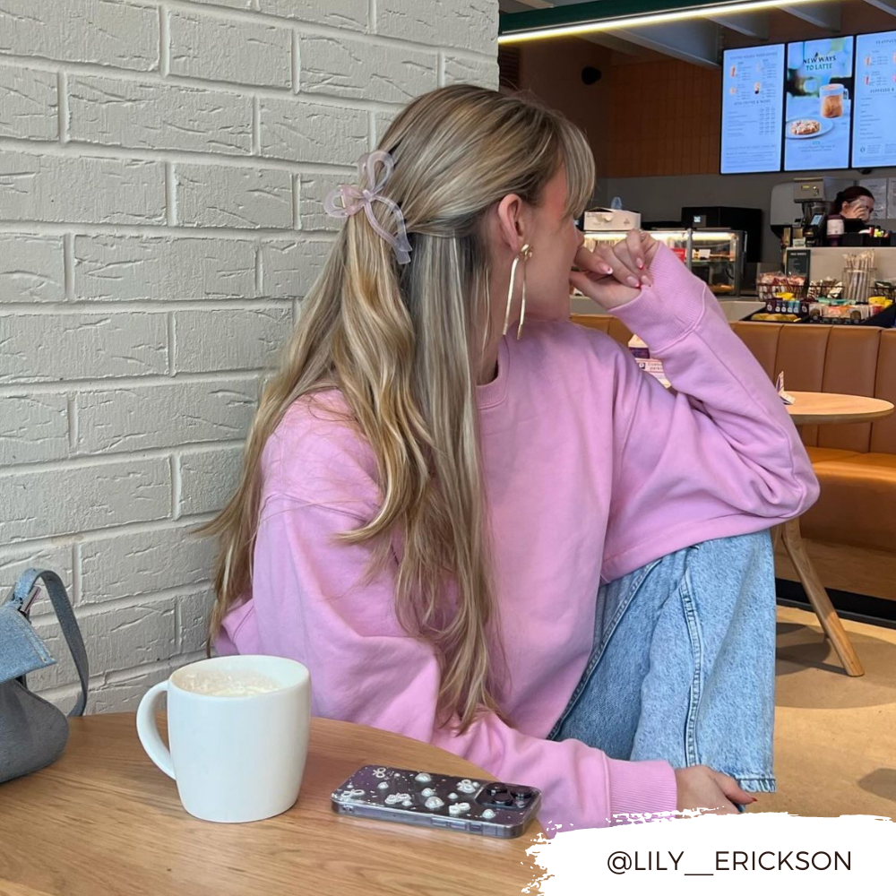 Sevimli Fiyonklu Klips - Pembe