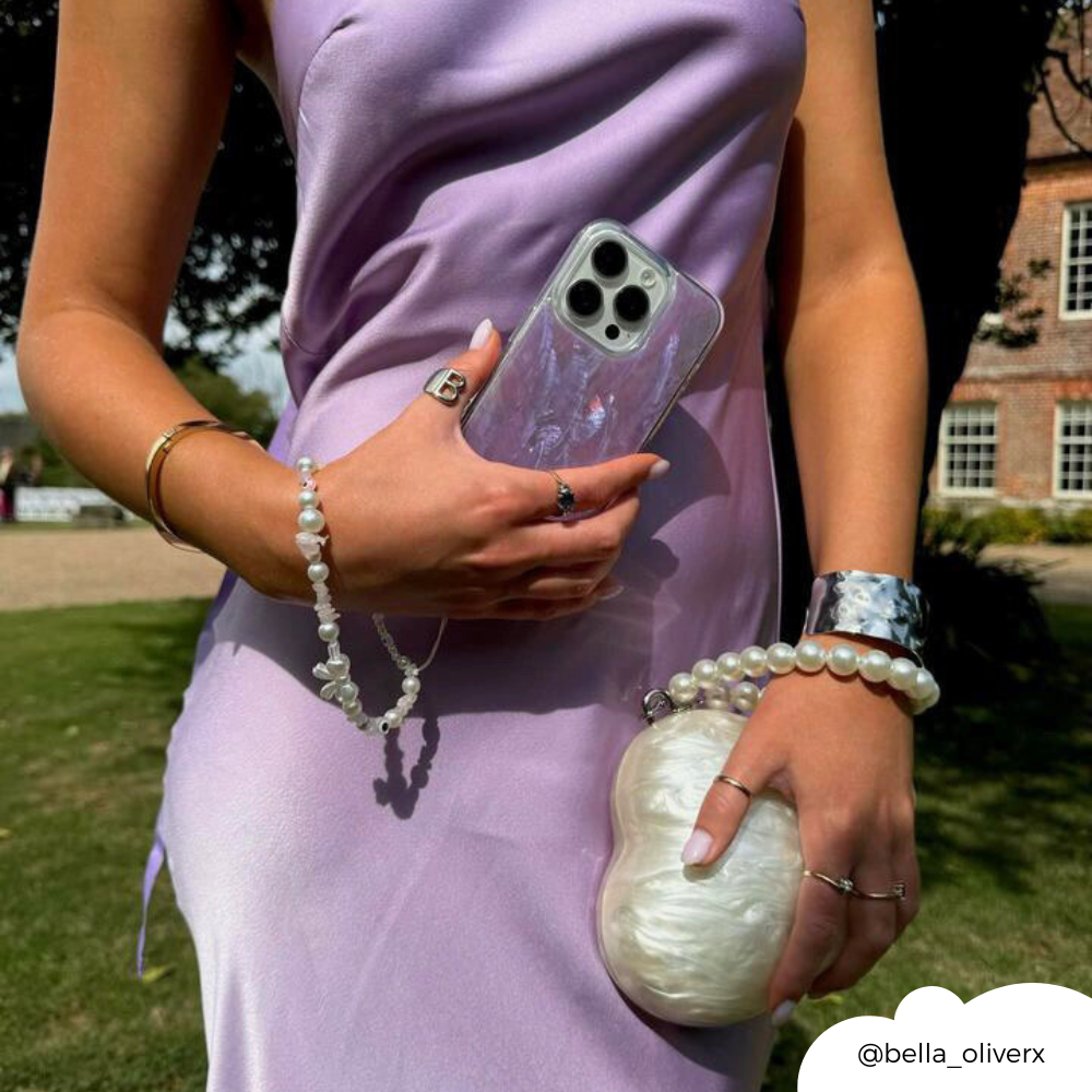 Gerçek Doğal Kabuktan Telefon Kılıfı - Leylak