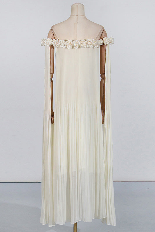 3D Flower Maxi Dress