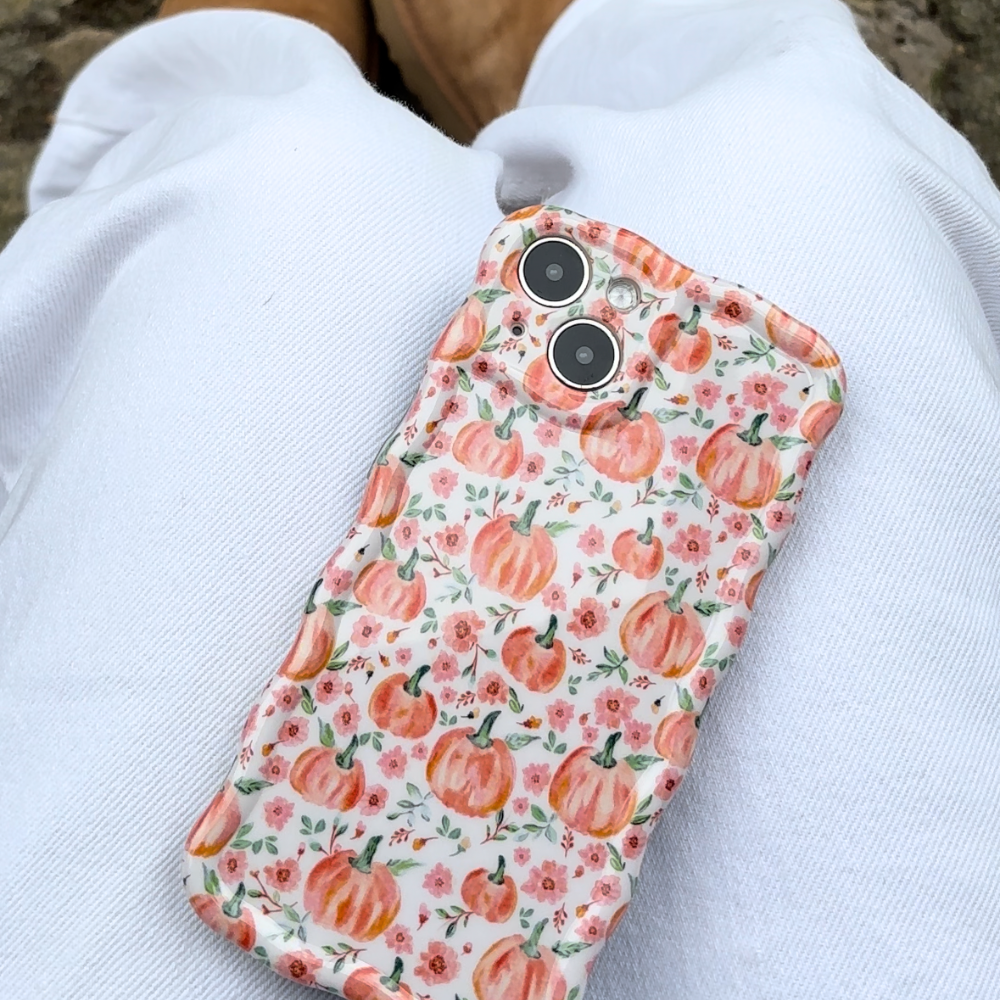 Dalgalı Telefon Kılıfı - Şirin Balkabakları