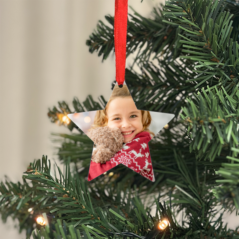 Fotoğraf Yükleme Noel Süsü - Yıldız