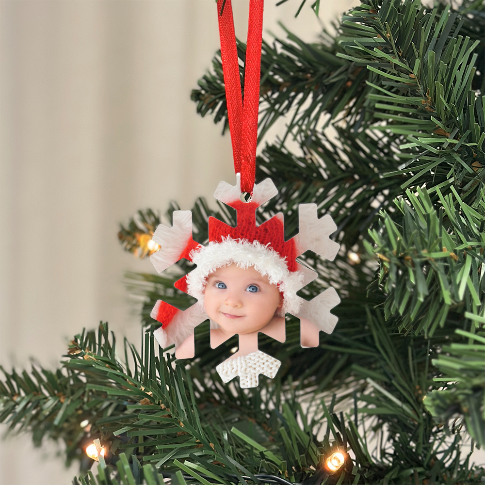 Fotoğraf Yükleme Noel Süsü - Kar Tanesi