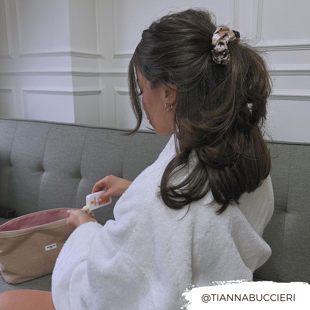 Fildişi Kaplumbağa Desenli Saç Tokası