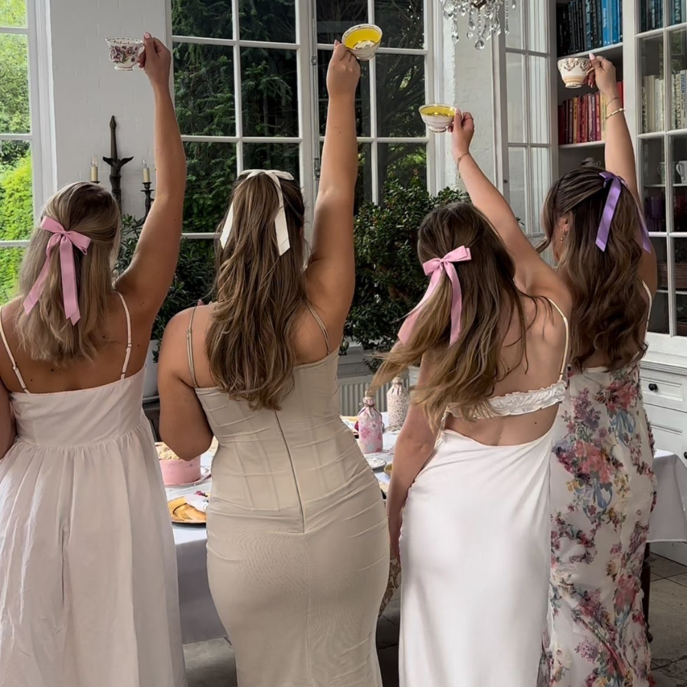 Kurdeleli Fiyonk Toka - Şakayık Pembesi