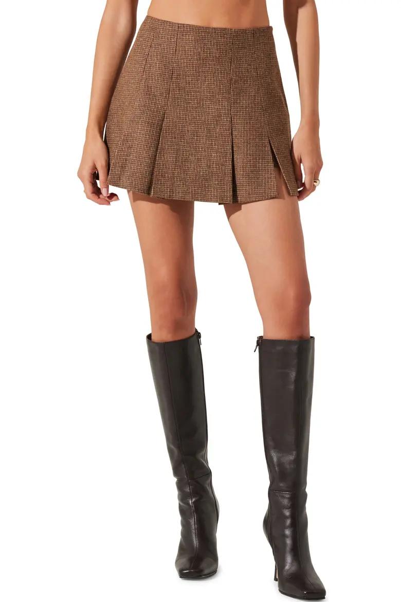 Cozy Knit Sweater & Pleated Mini Skirt Set