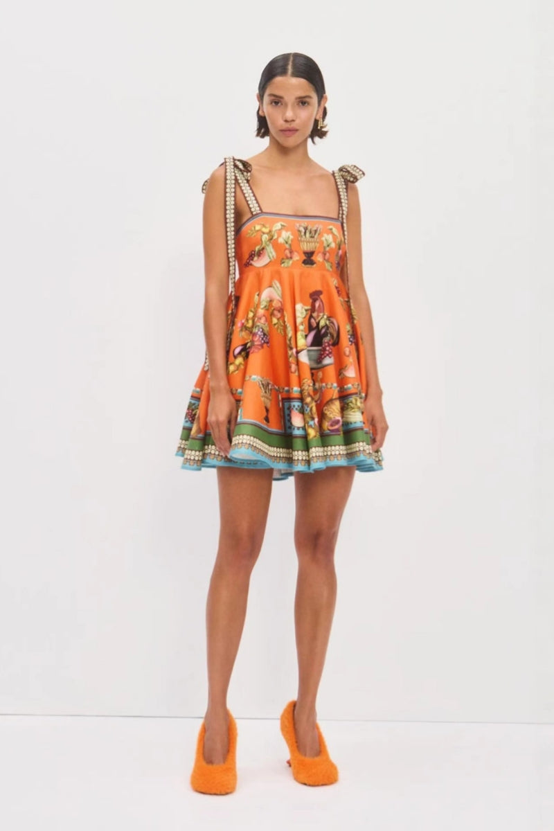 Adjustable Strap Midi Dress