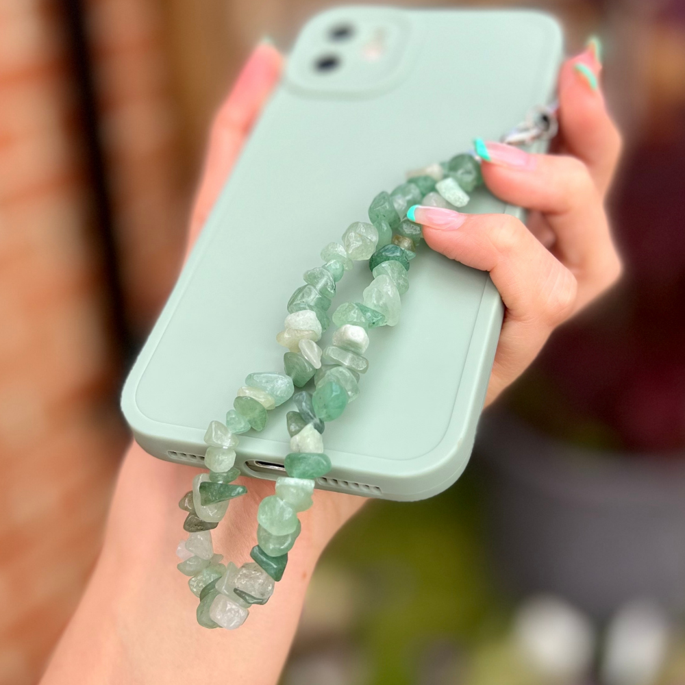 Crystal Phone Strap - Green