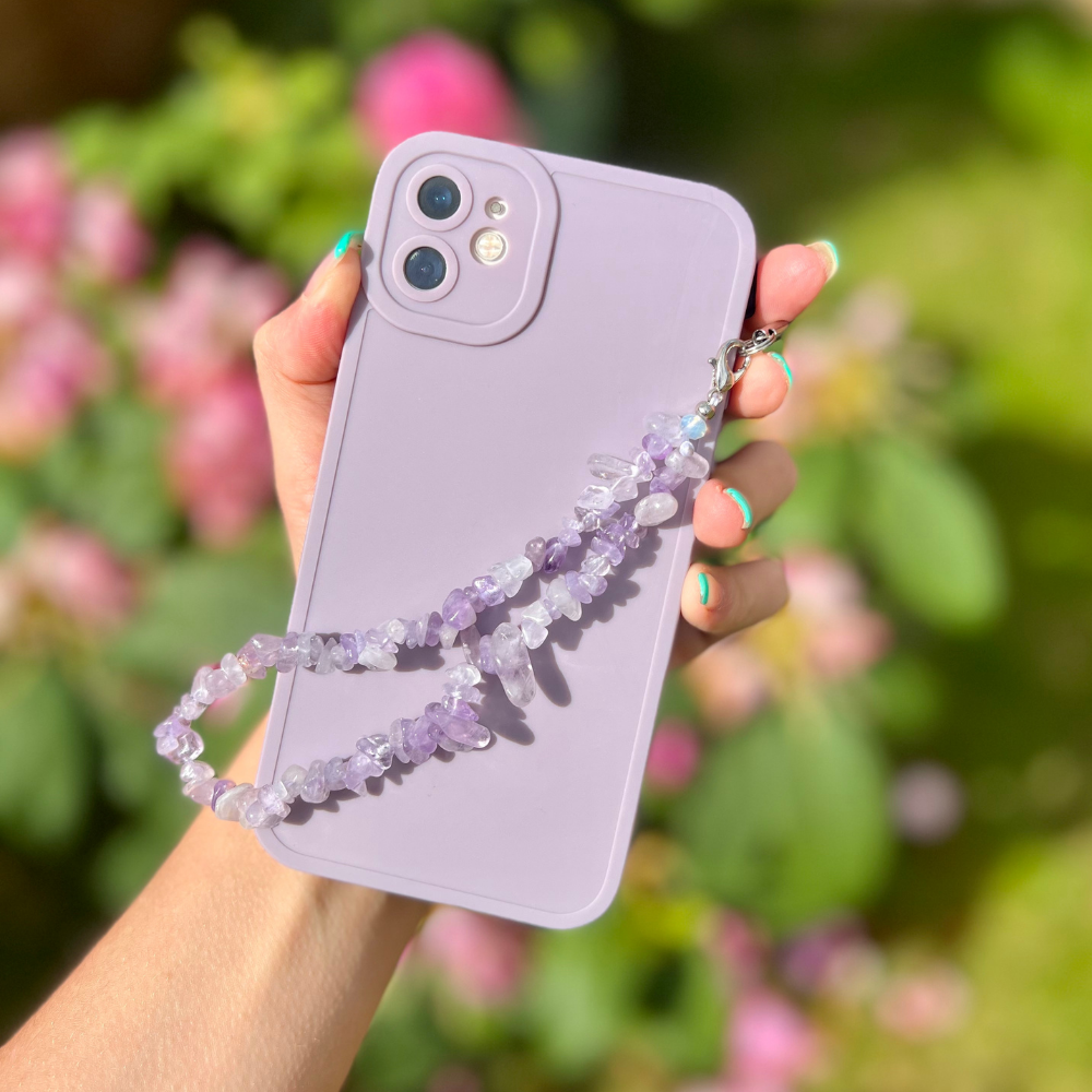 Crystal Phone Strap - Lilac