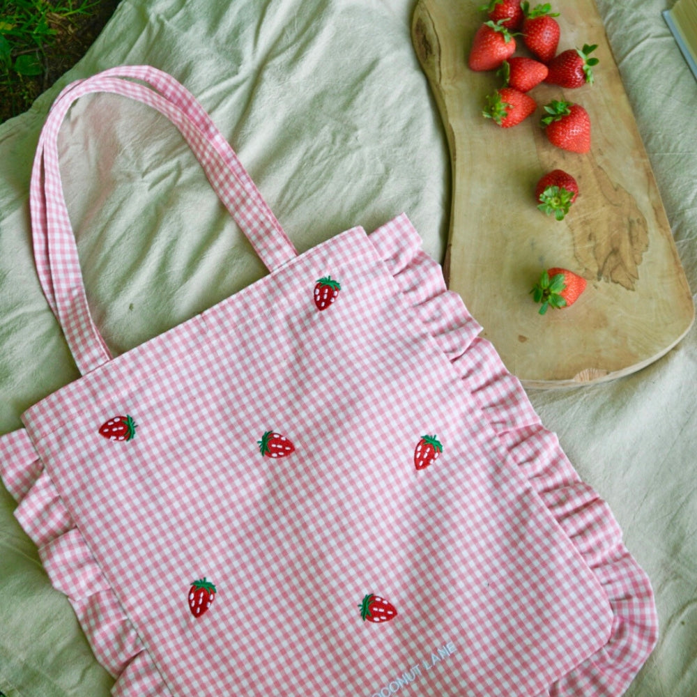 Tote Bag - Strawberry Picnic